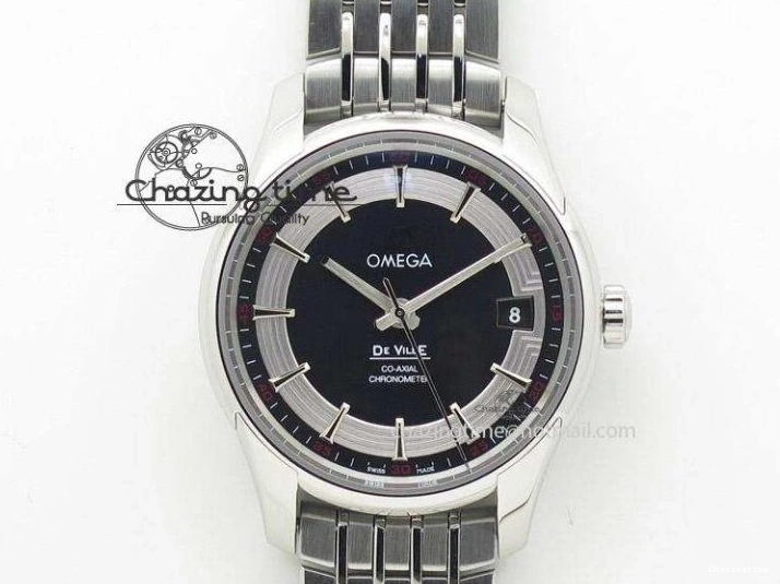 0715 UrbanChic Master Chronometer 45mm SS JHF Black Dial On SS Bracelet A 8248